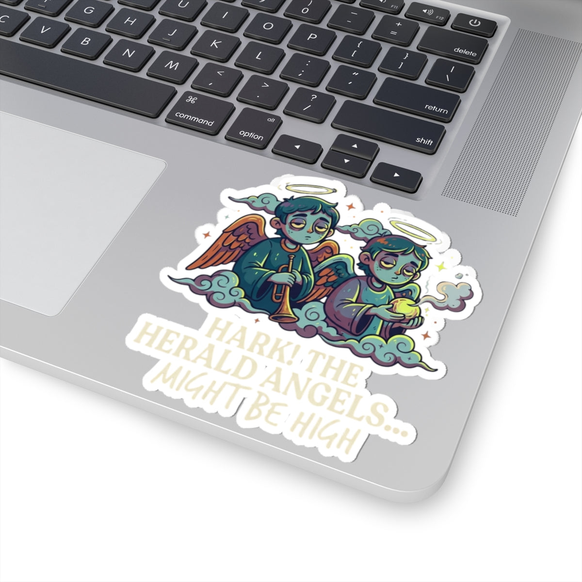 "Hark The Herald Angels" Sticker — Main