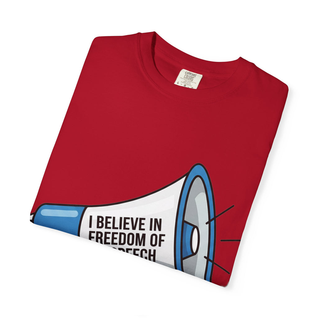 "Freedom of Speech" Unisex Garment-Dyed T-shirt