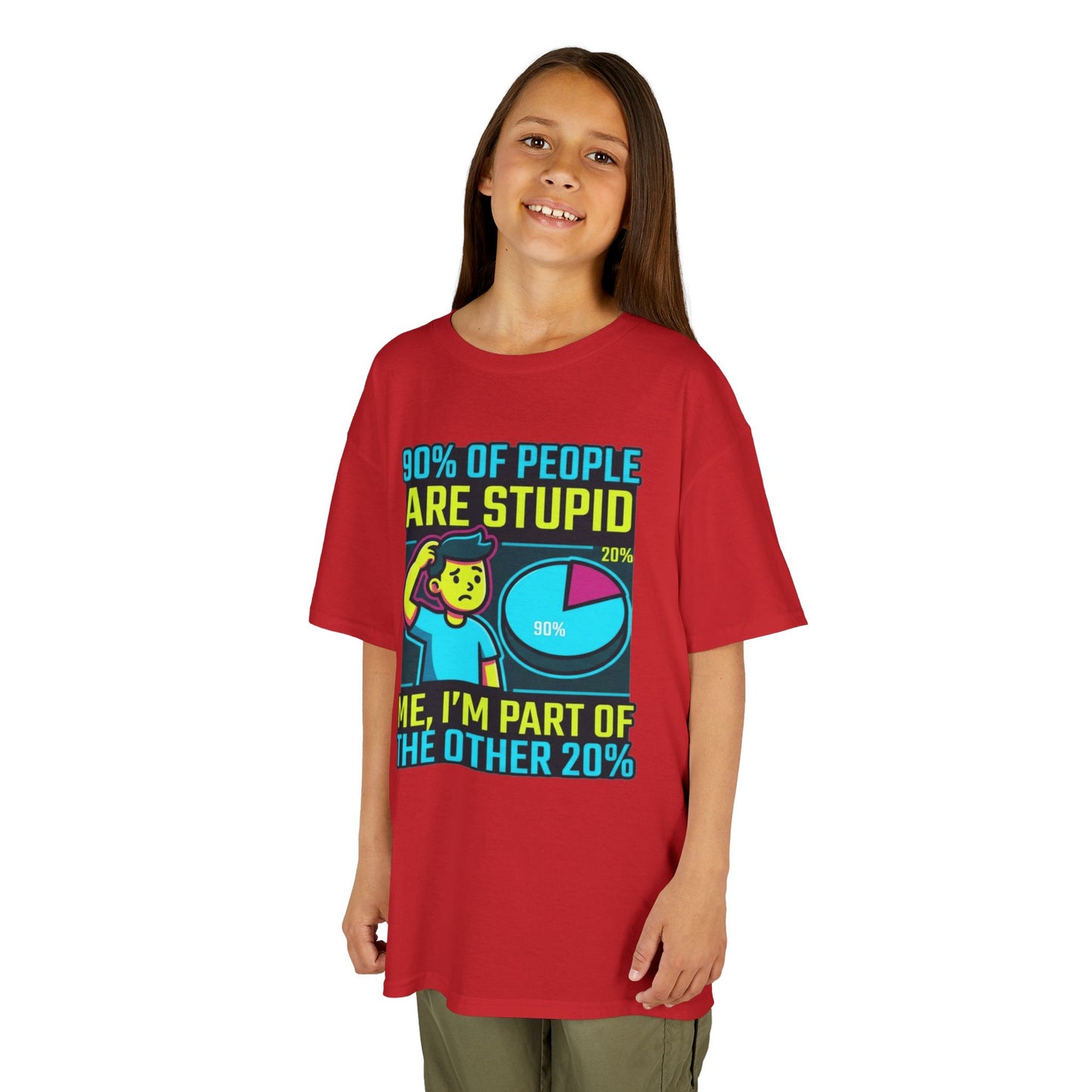 "90% Of People Are Stupid" Kids Tee