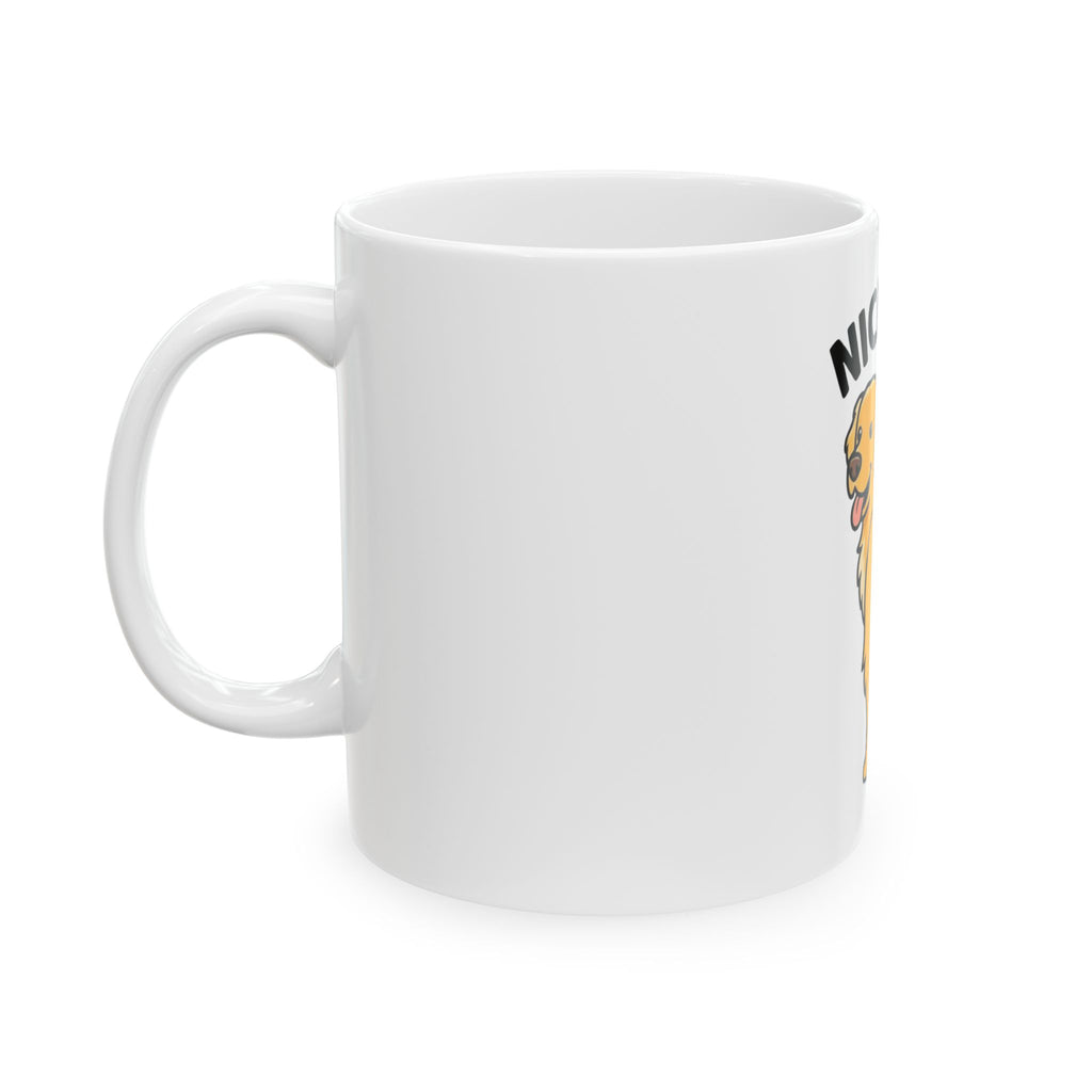 "Nice Tail" White Ceramic Mug