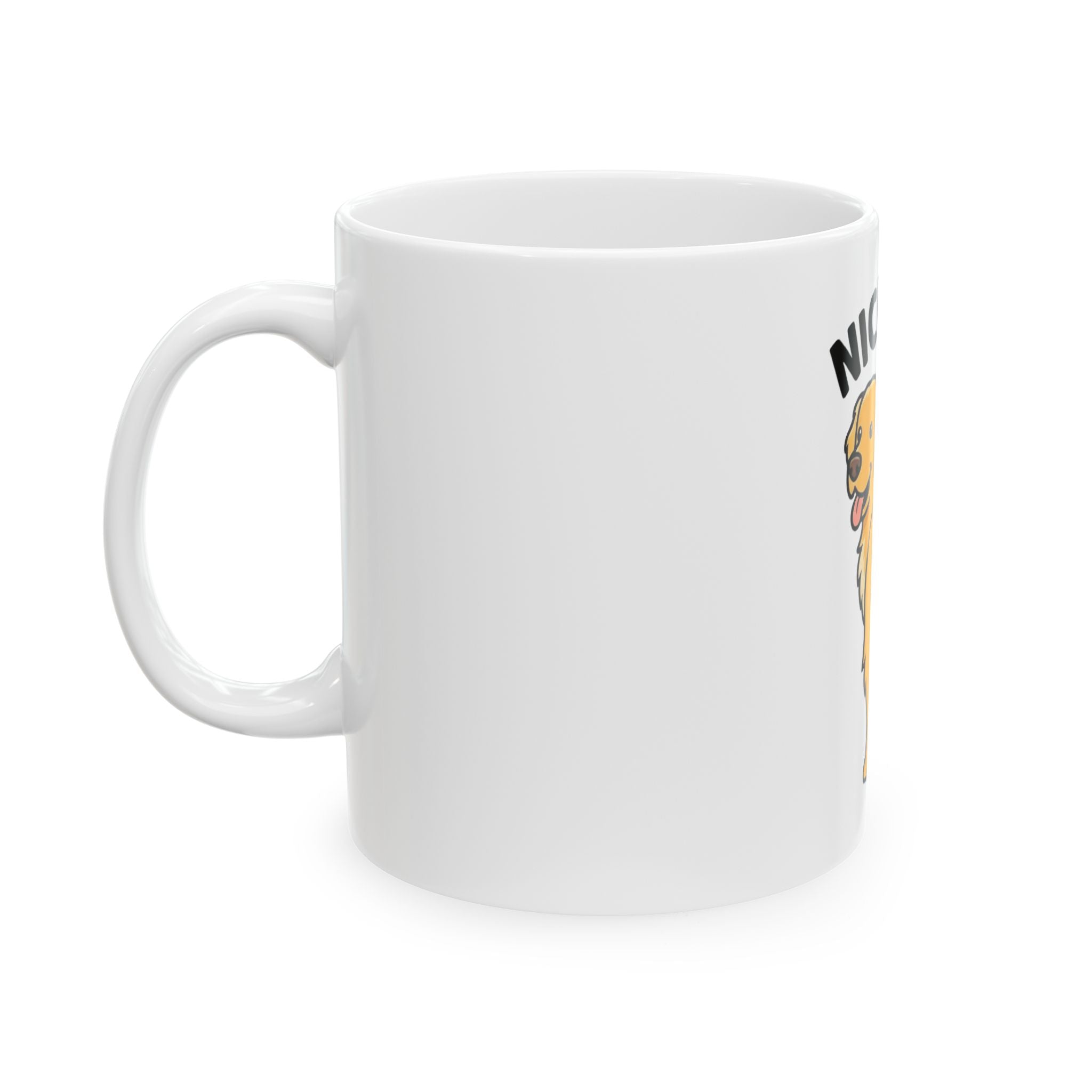 "Nice Tail" White Ceramic Mug