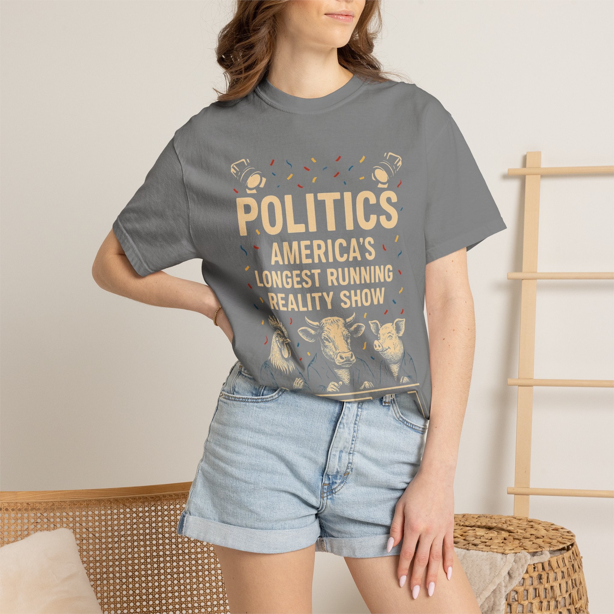"The Ultimate Reality Show" Unisex Garment-Dyed T-shirt