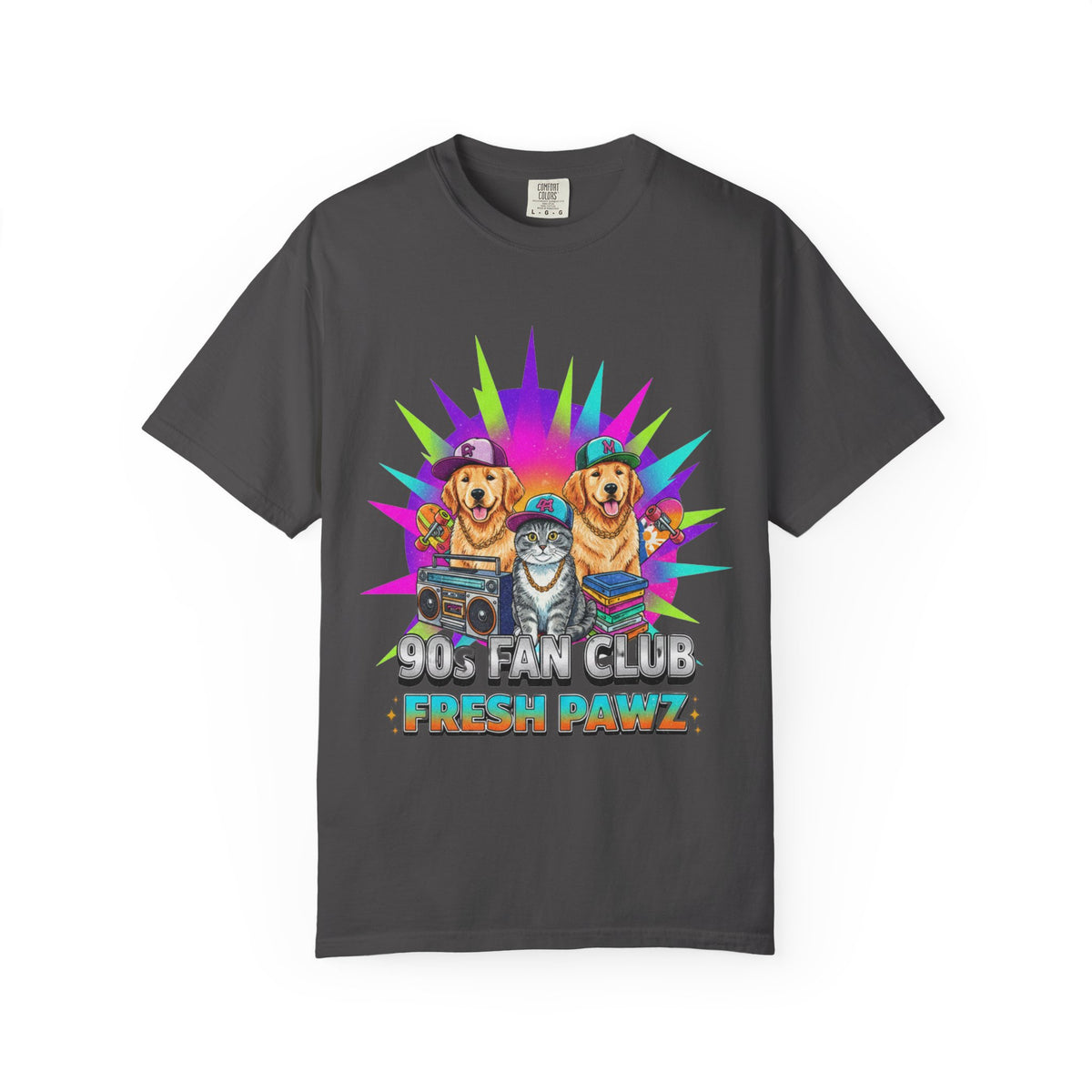 Color: Graphite | Still Living in the 90s (Send Help) | Garment-Dyed Tee — AttitudeShirts