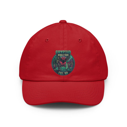 Color: Red | Puzizia (Global-Cryptid Mashup) Cryptid World Tour Dad Hat