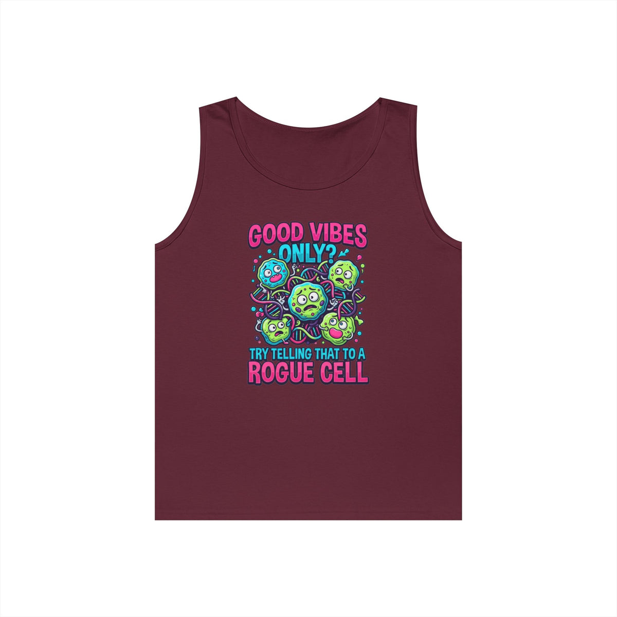 Color: Maroon | Good Vibes Only Tank Top