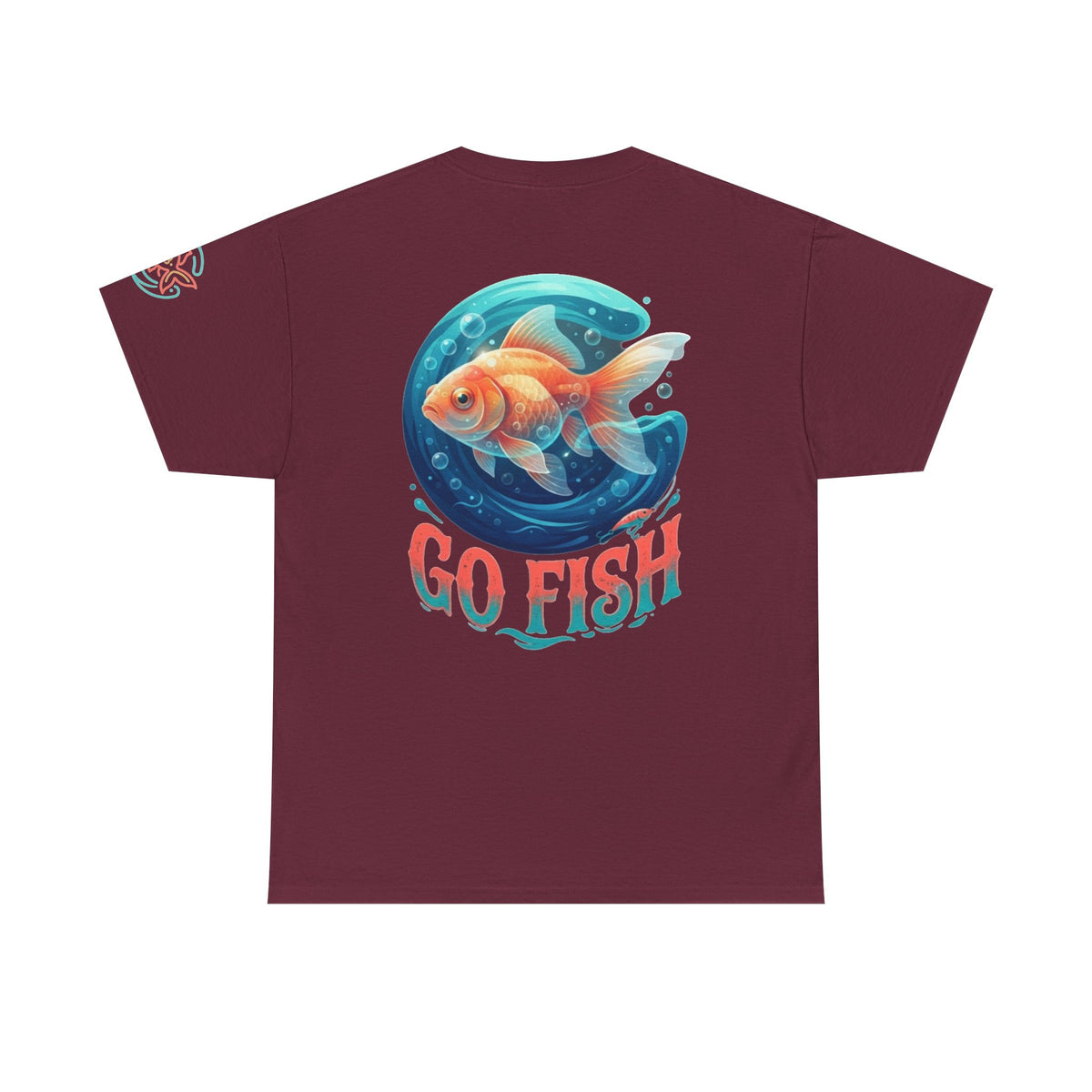 Color: Maroon | Go Fish Premium Graphic Tee