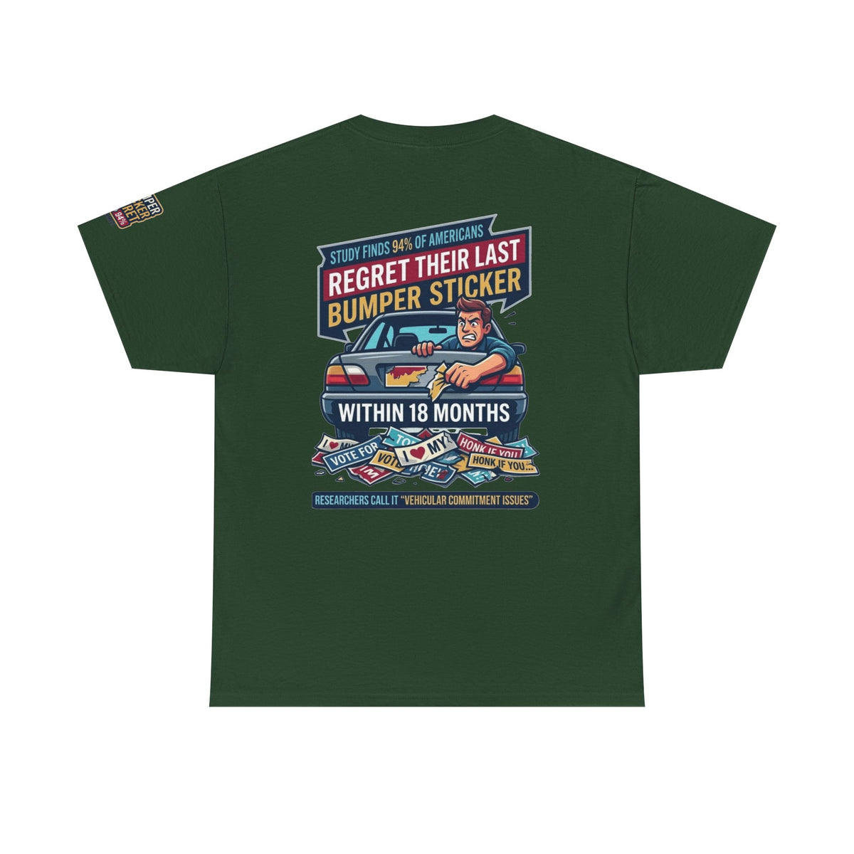 "Bumper Sticker Regret" Premium Graphic Tee