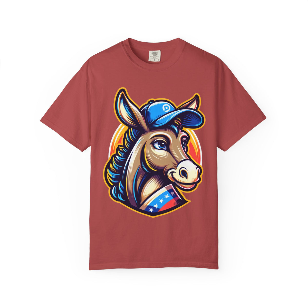 Color: Crimson | The Party Animal (Vibrant Edition) Unisex Garment-Dyed T-shirt