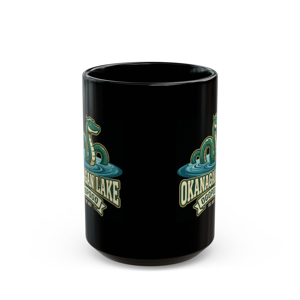 "Ogopogo (Canada)" Black Ceramic Mug