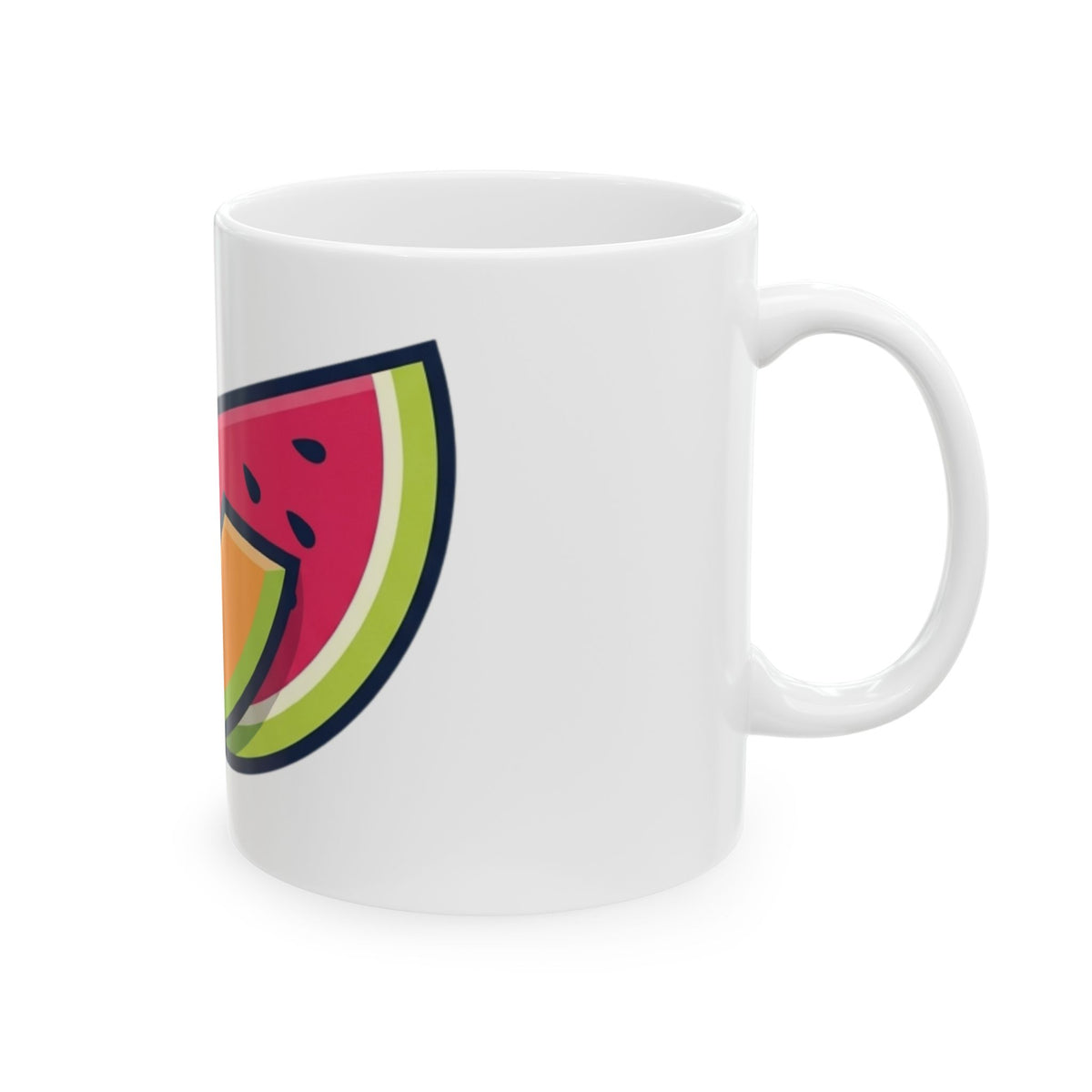 "Big Sweet and Heavy" White Ceramic Mug — Graphic