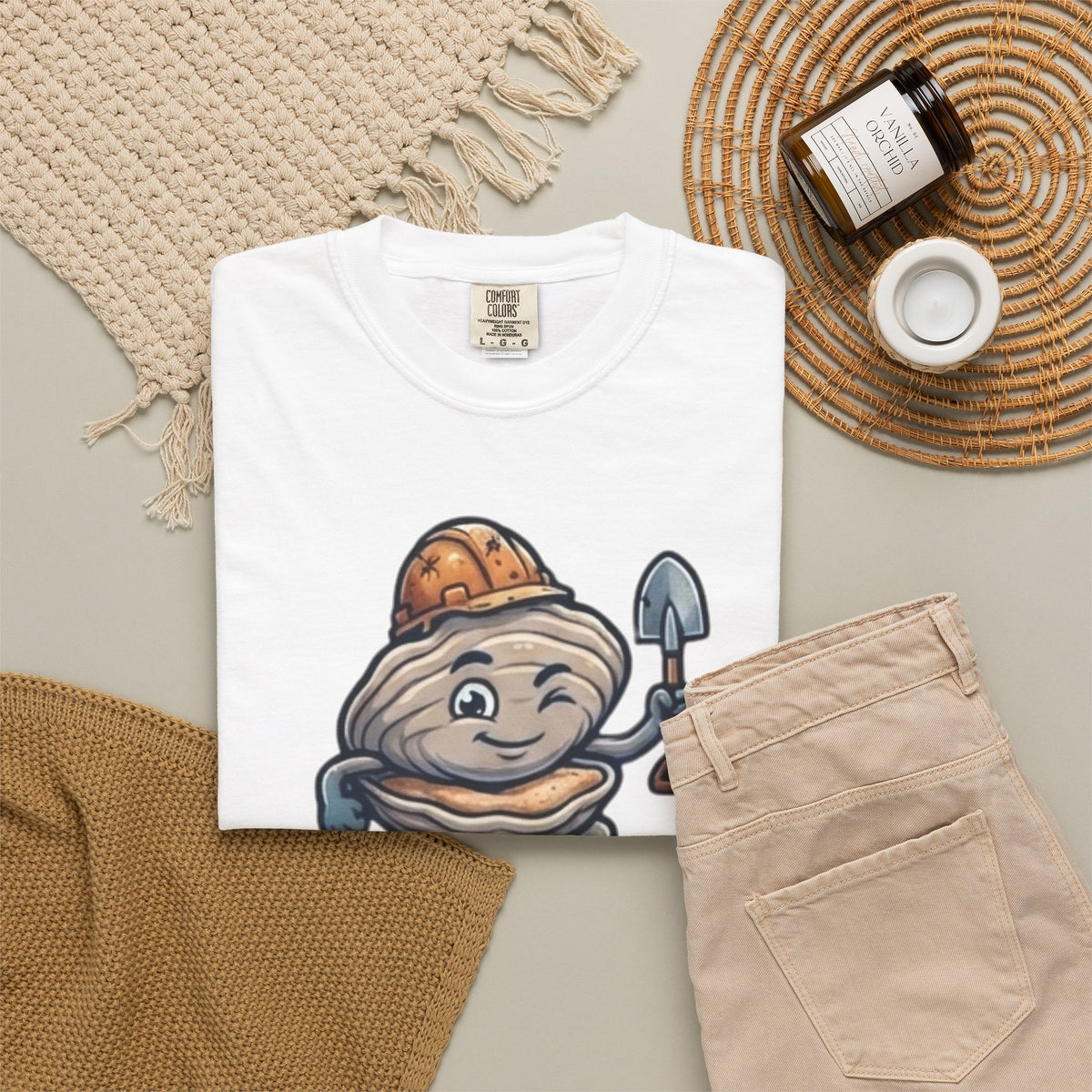 Digging For The Big Pearl Unisex Garment-Dyed Tee