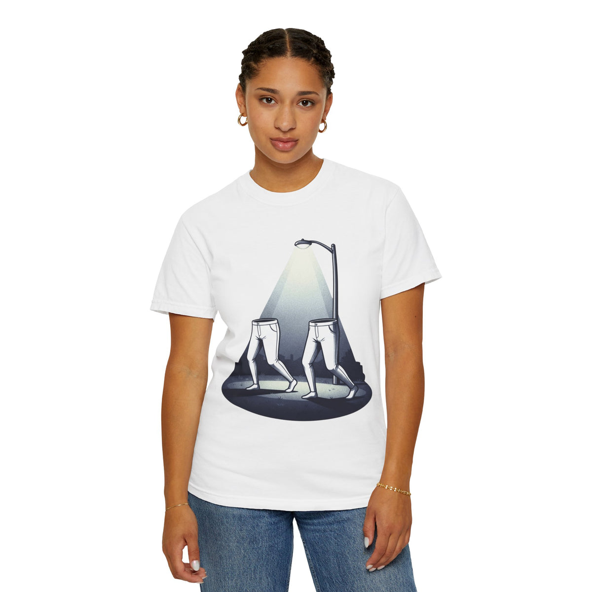 Color: White | The Fresno Nightcrawlers (California, USA) Unisex Garment-Dyed Tee