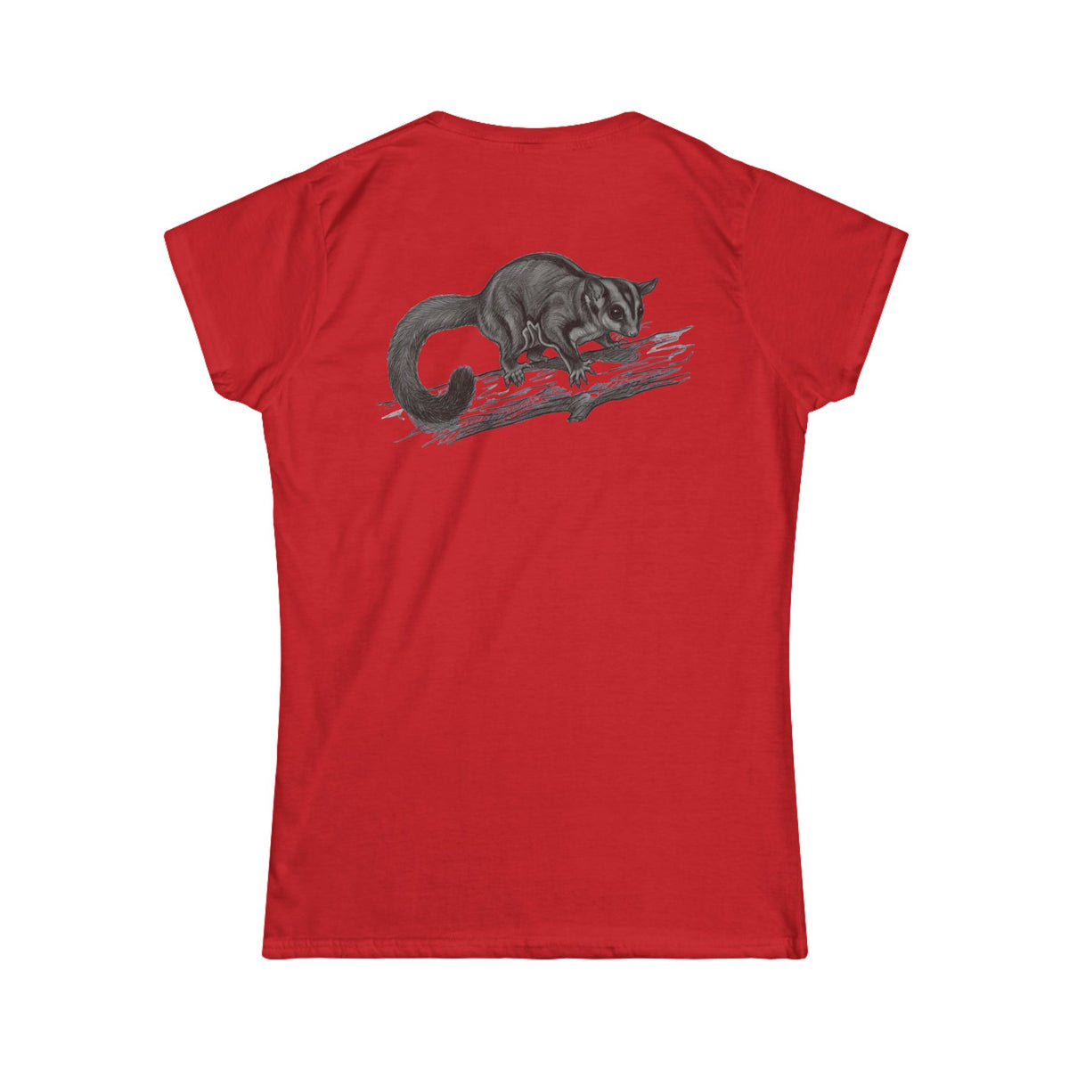 "Pencil Sketch Art Sugar Glider" Women's Tee