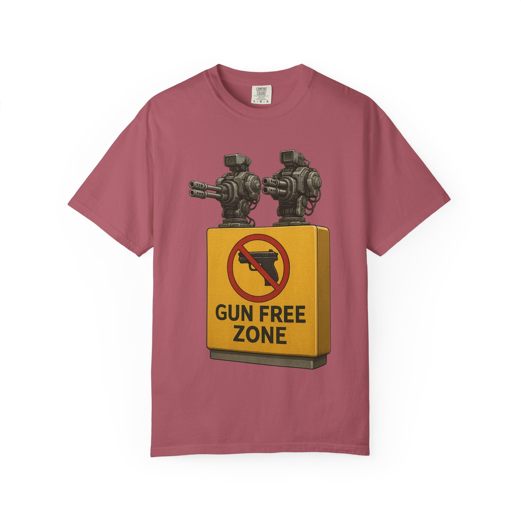 "Gun Free Zone: Unisex Garment-Dyed T-shirt