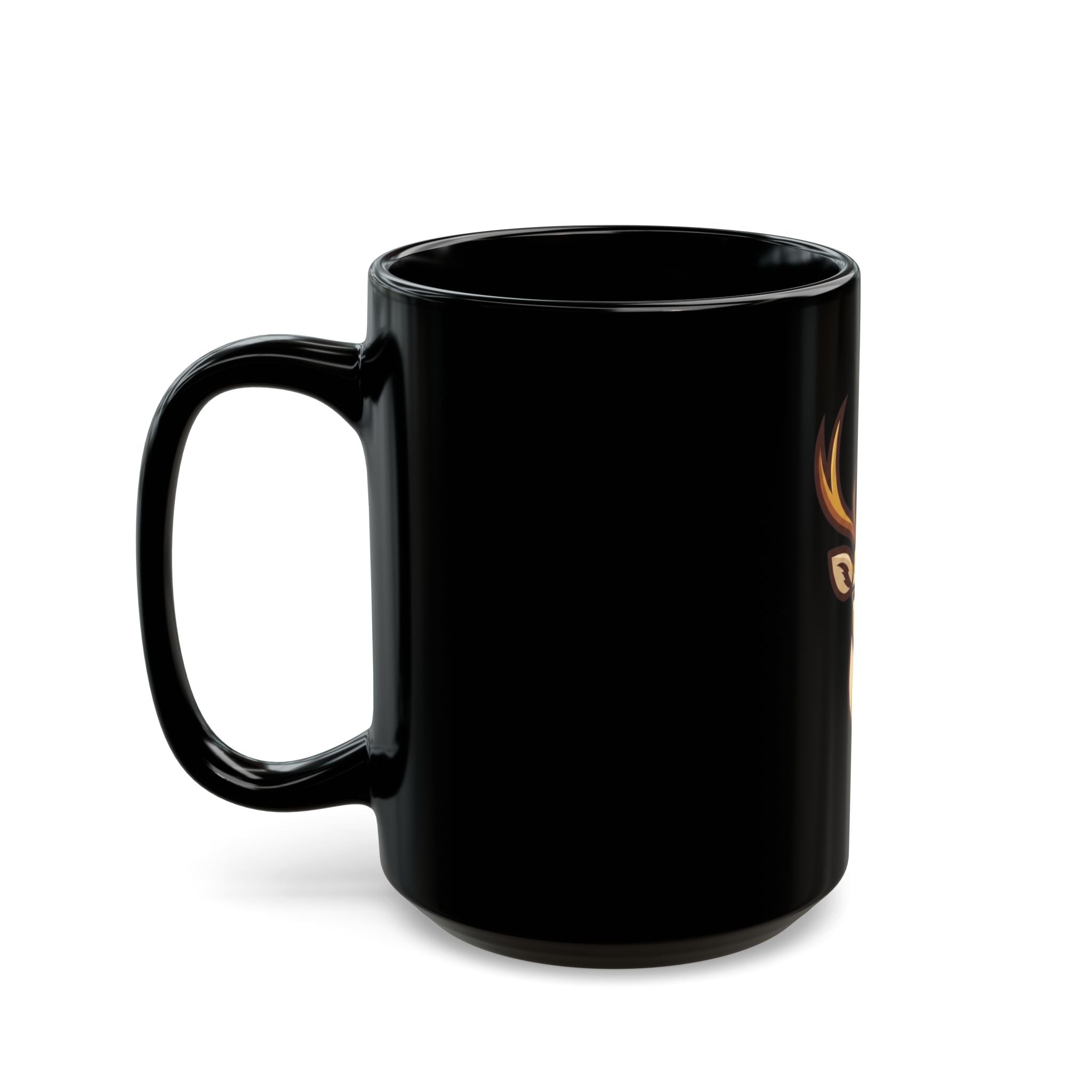 "August Legend" Black Ceramic Mug — Graphic