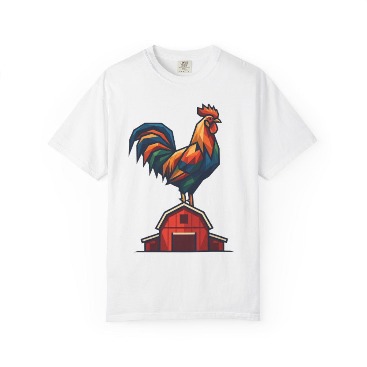"Barnyard Rooster" Unisex Garment-Dyed Tee