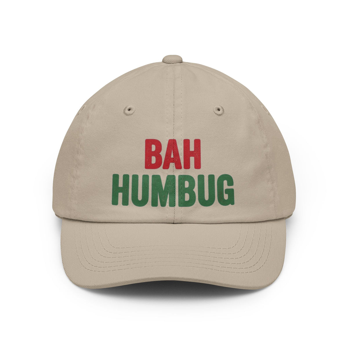 Color: Stone | Bah Humburg Dad Hat — Graphic