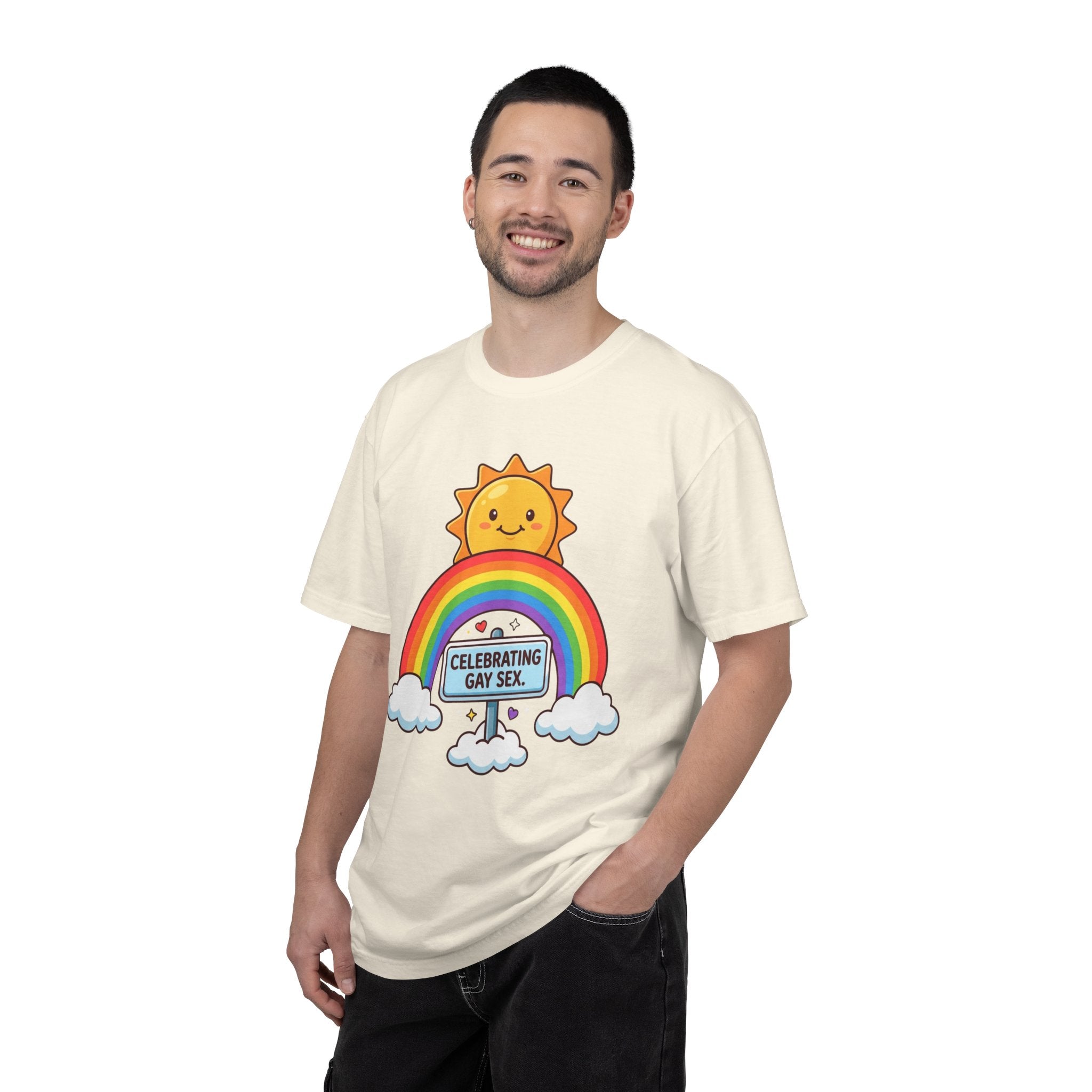"Celebrating Gay Sex" Unisex Garment-Dyed Tee