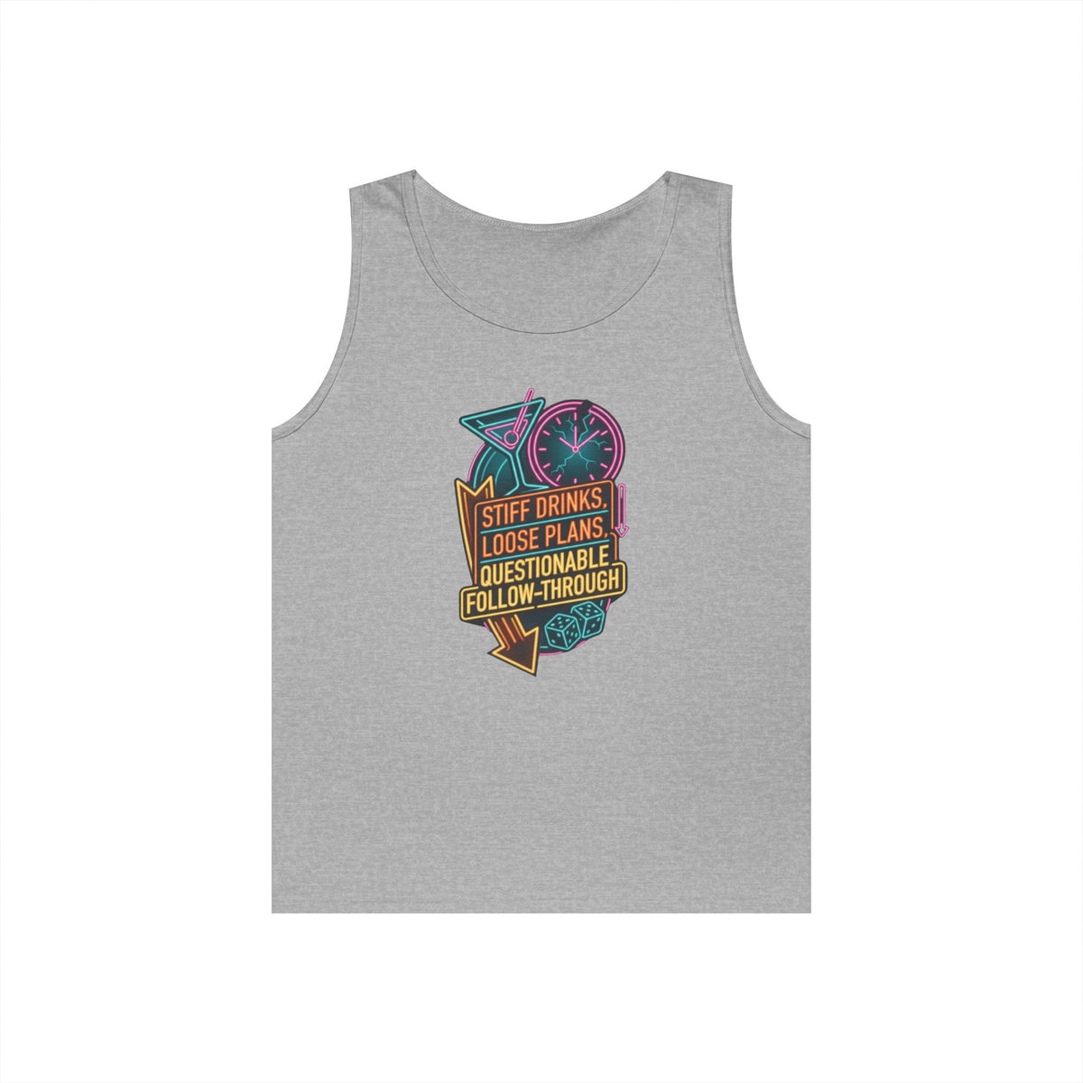 "Stiff Drinks Loose Plans" Tank Top