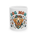 "Dog Mom" White Ceramic Mug