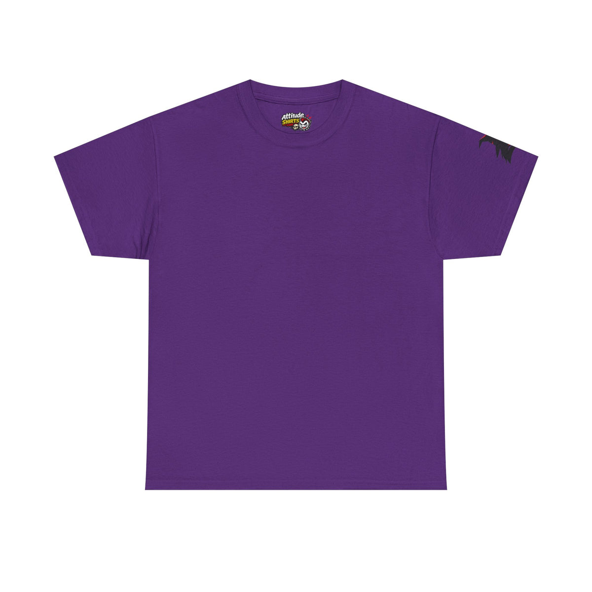 Color: Purple | Witch With Raven Shadow Premium Graphic Tee