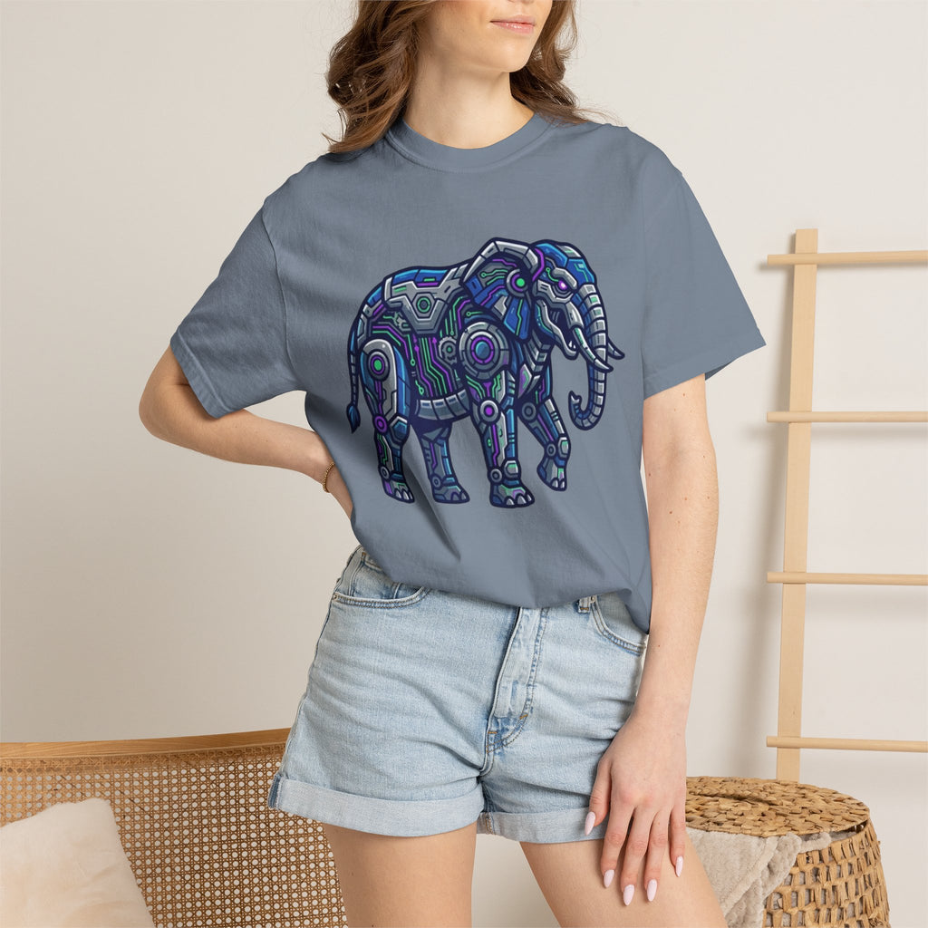"Cyber Elephant" Unisex Garment-Dyed Tee