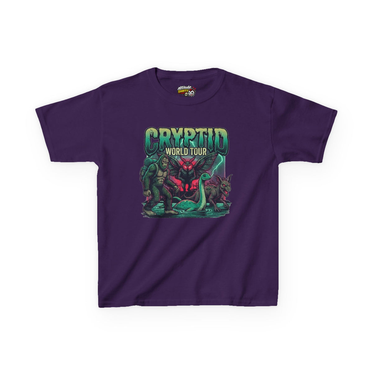 "Puzizia (Global-Cryptid Mashup) Cryptid World Tour" Kids Tee