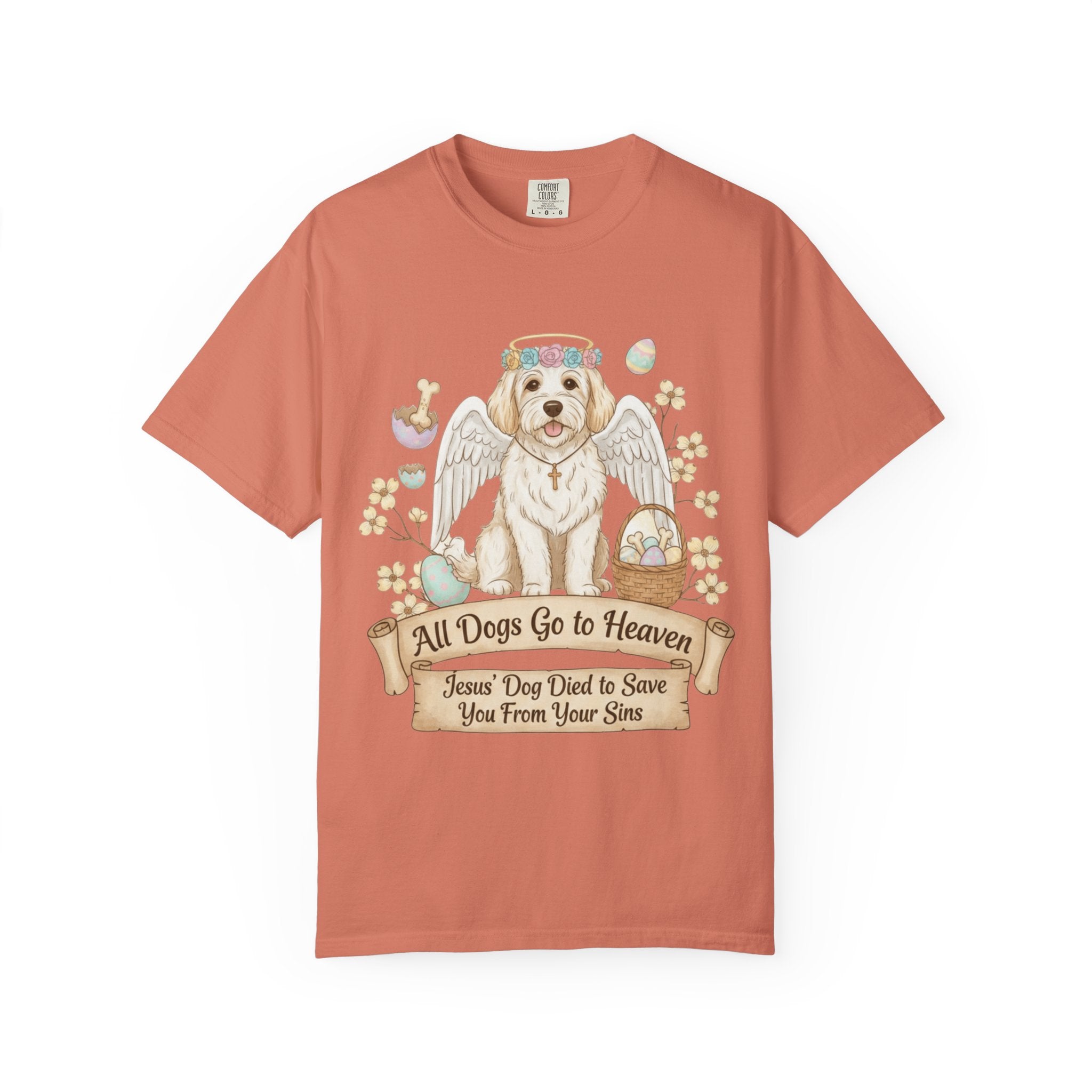"All Dogs Go to Heaven 2" Unisex Garment-Dyed T-shirt