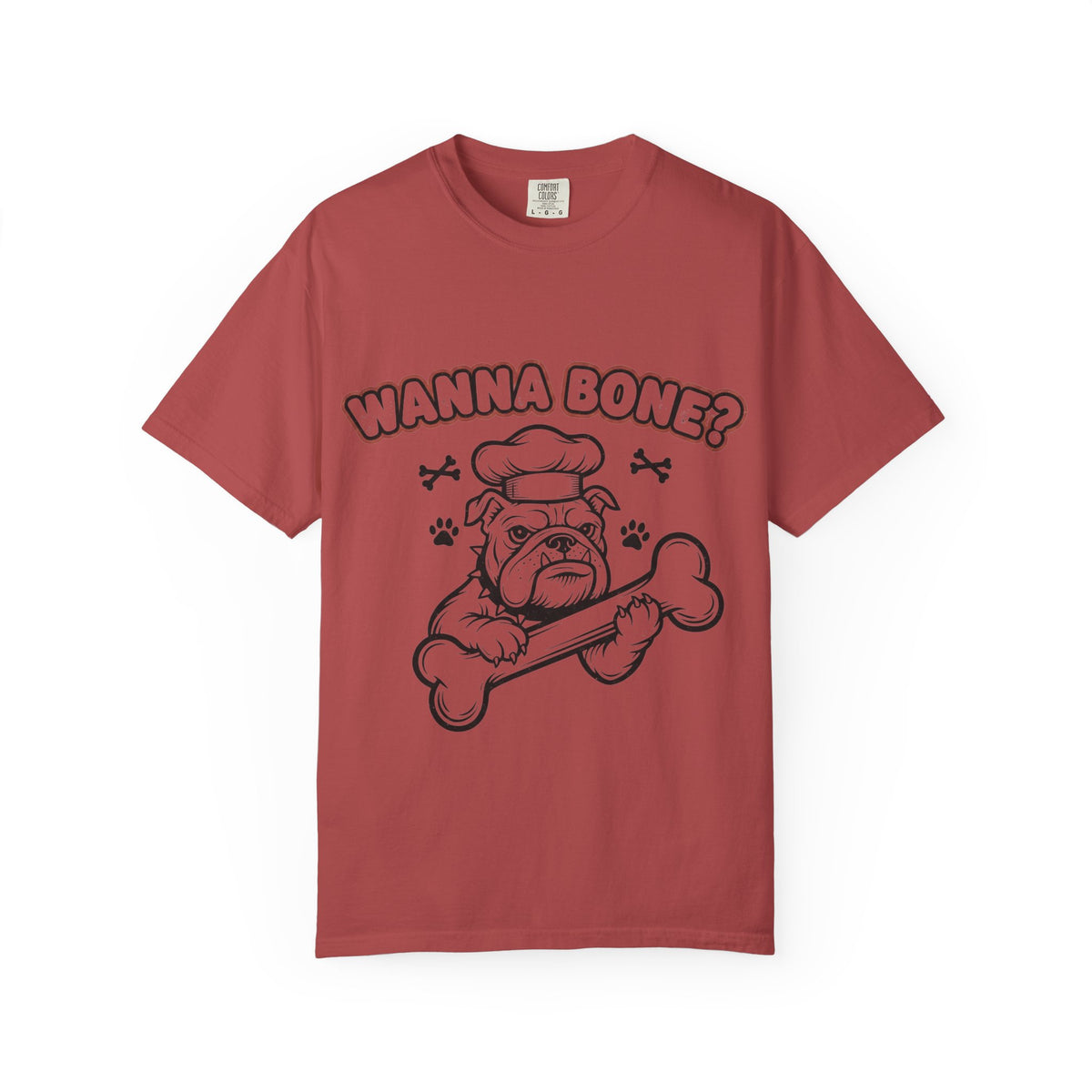 Color: Crimson | Wanna Bone? Unisex Garment-Dyed T-shirt