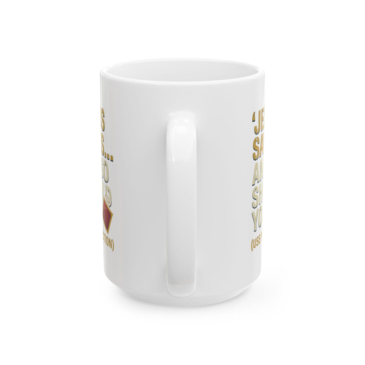 "Good Book Series Jesus Saves and So Should You" White Ceramic Mug
