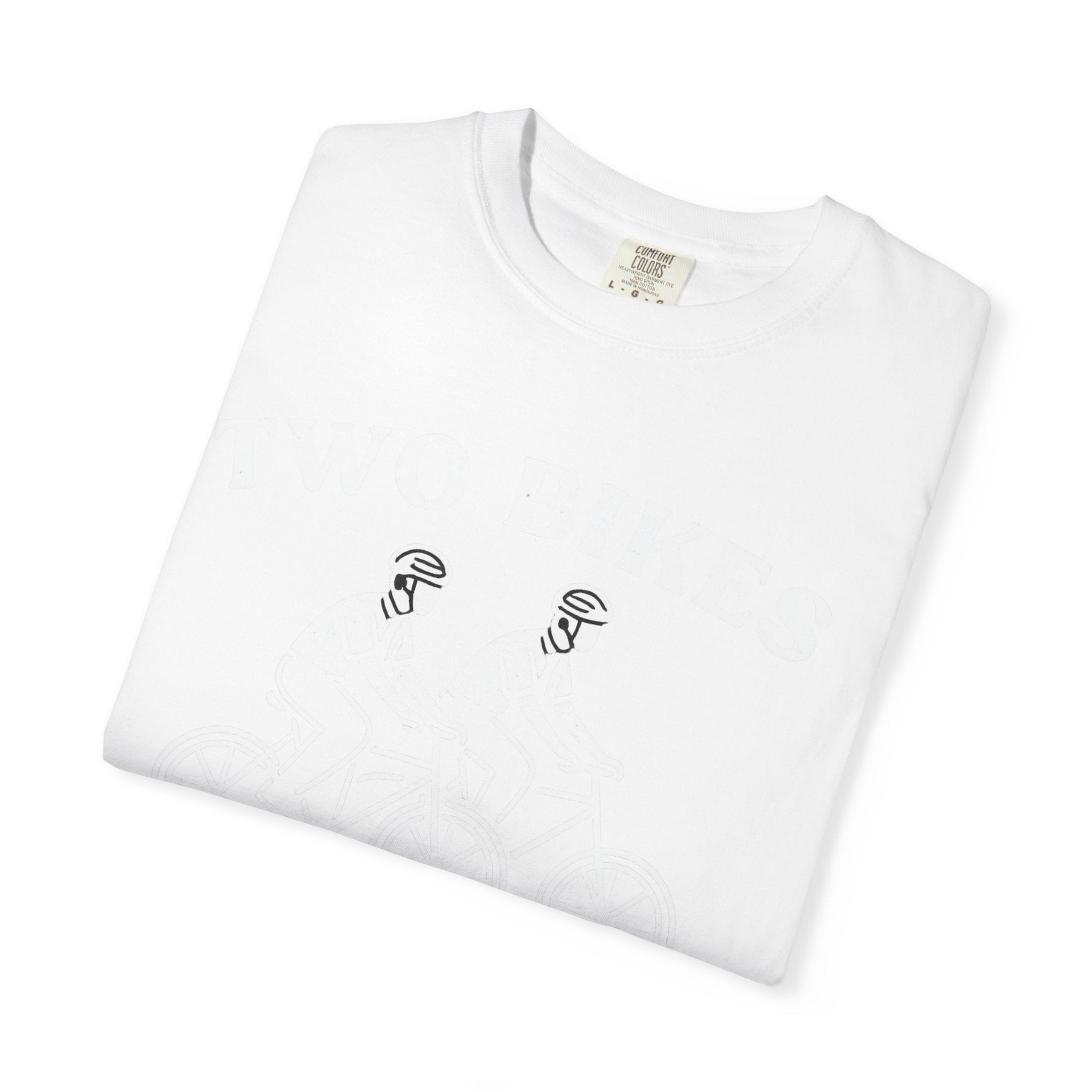 "Two Bikes, One Message" Unisex Garment-Dyed T-shirt
