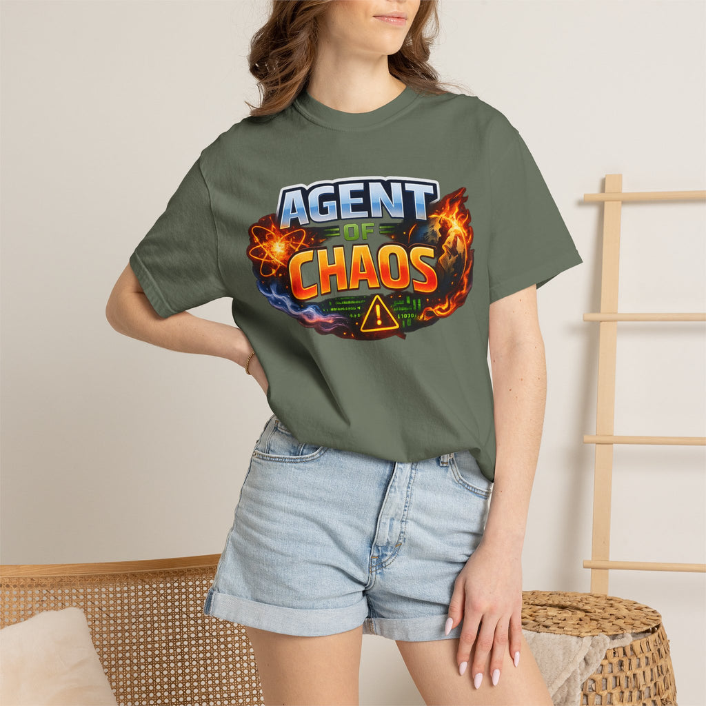 "Agent of Chaos" Unisex Garment-Dyed Tee