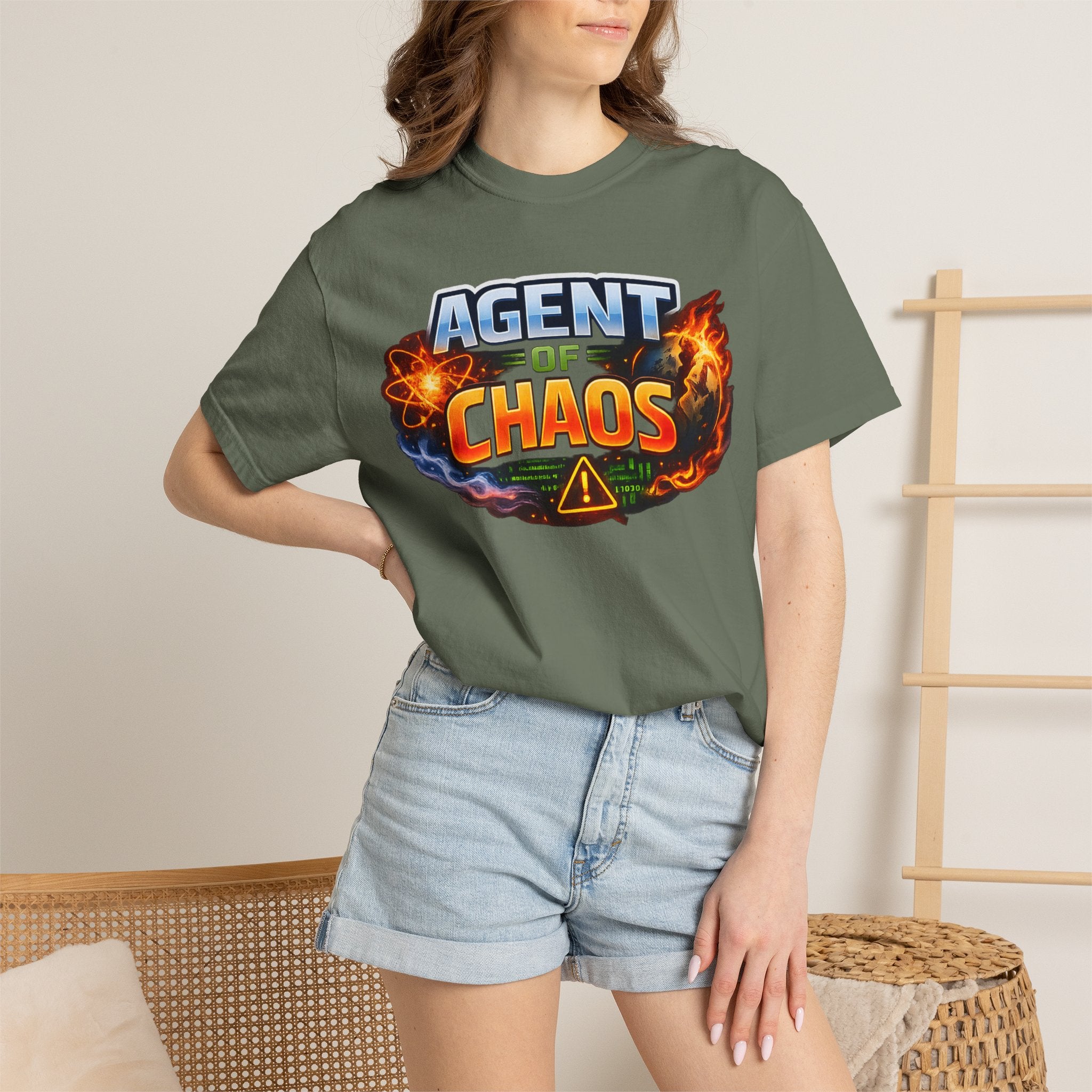 "Agent of Chaos" Unisex Garment-Dyed Tee