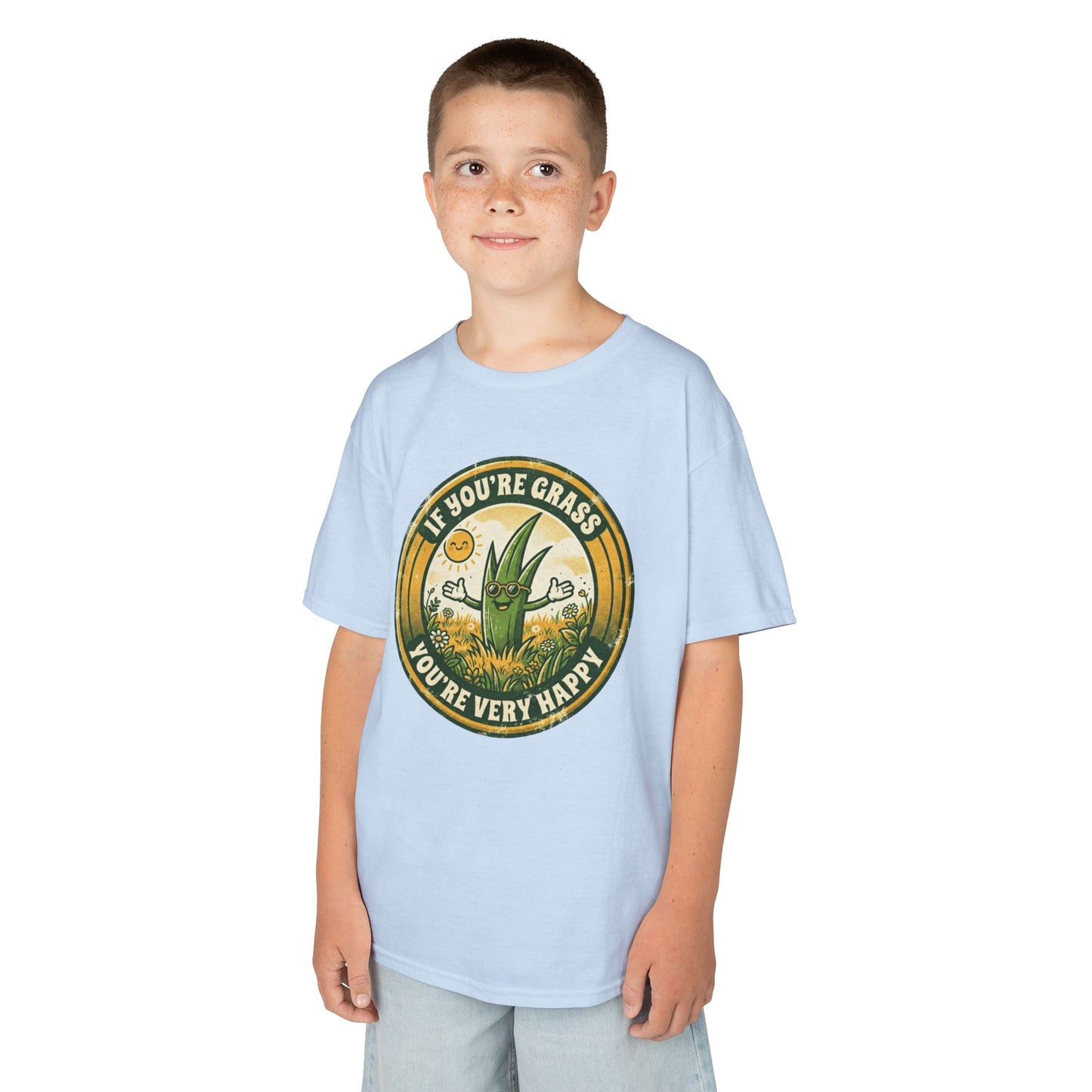 "If You're Grass You're Very Happy" Kids Tee
