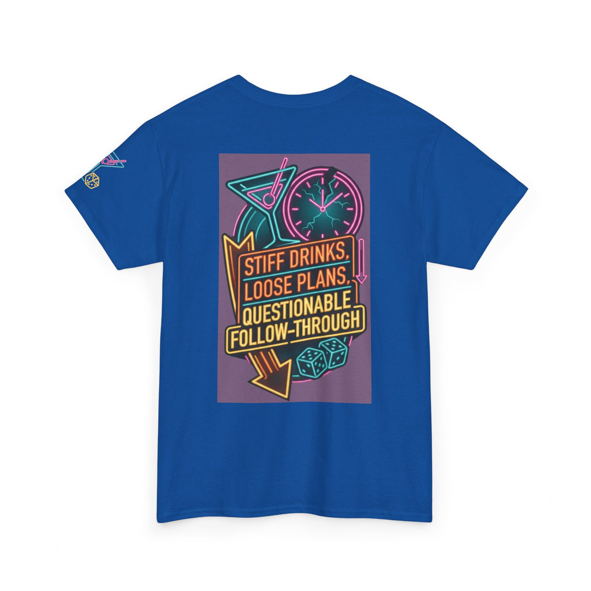 "Stiff Drinks Loose Plans" Premium Graphic Tee