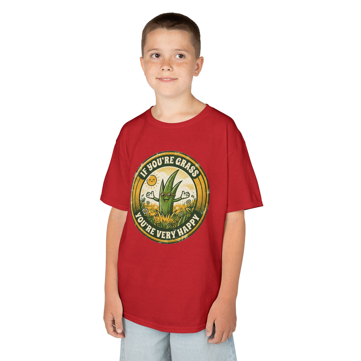"If You're Grass You're Very Happy" Kids Tee