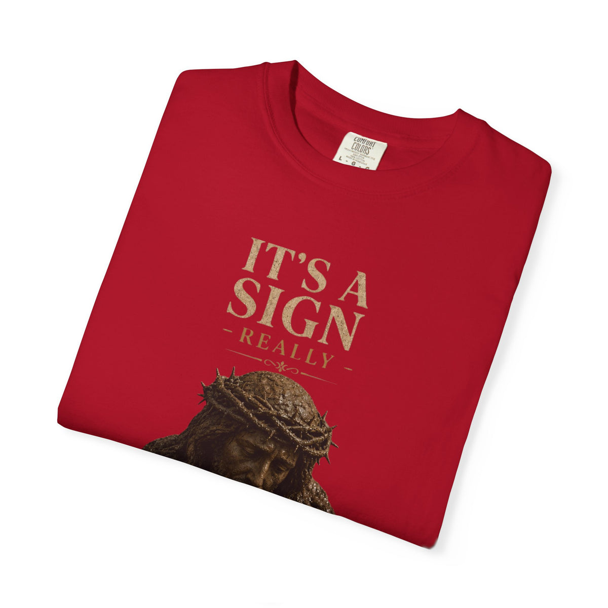 "Good Book Series It's a Sign - Really" Unisex Garment-Dyed Tee