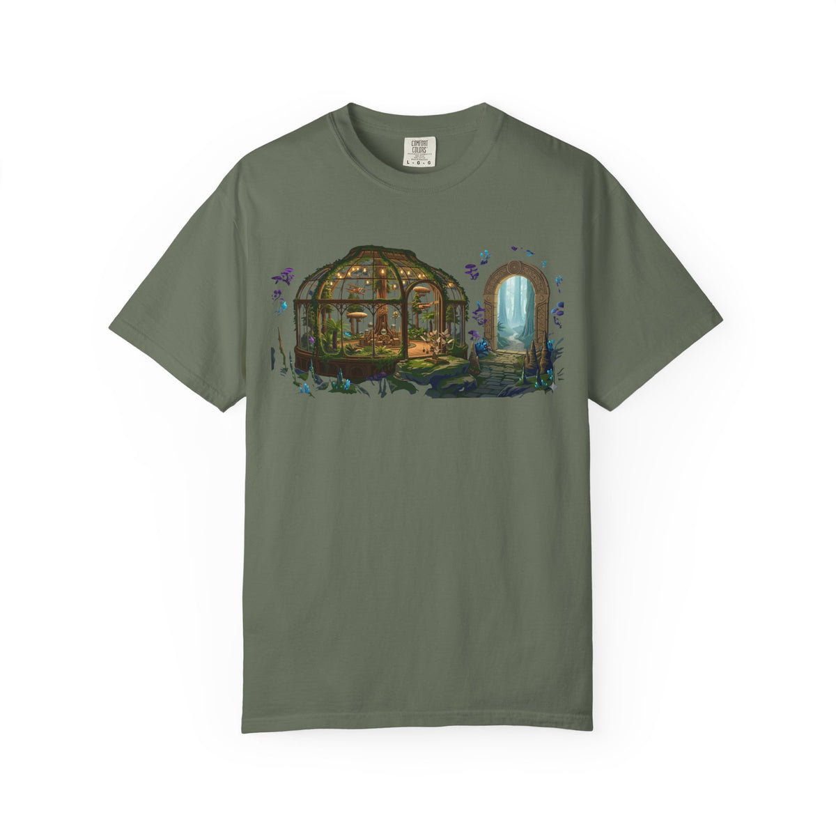 Color: Moss | Terrarium Unisex Garment-Dyed Tee