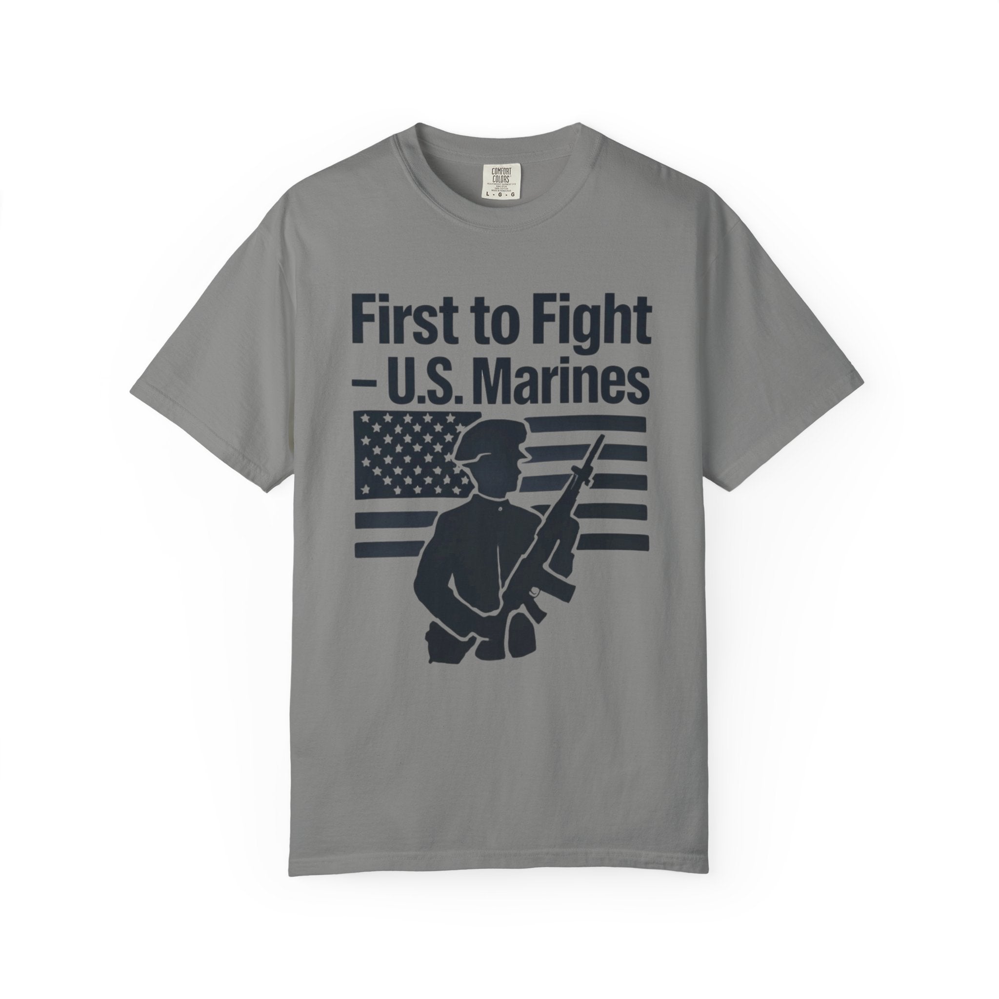 "First to Fight" Unisex Garment-Dyed T-shirt