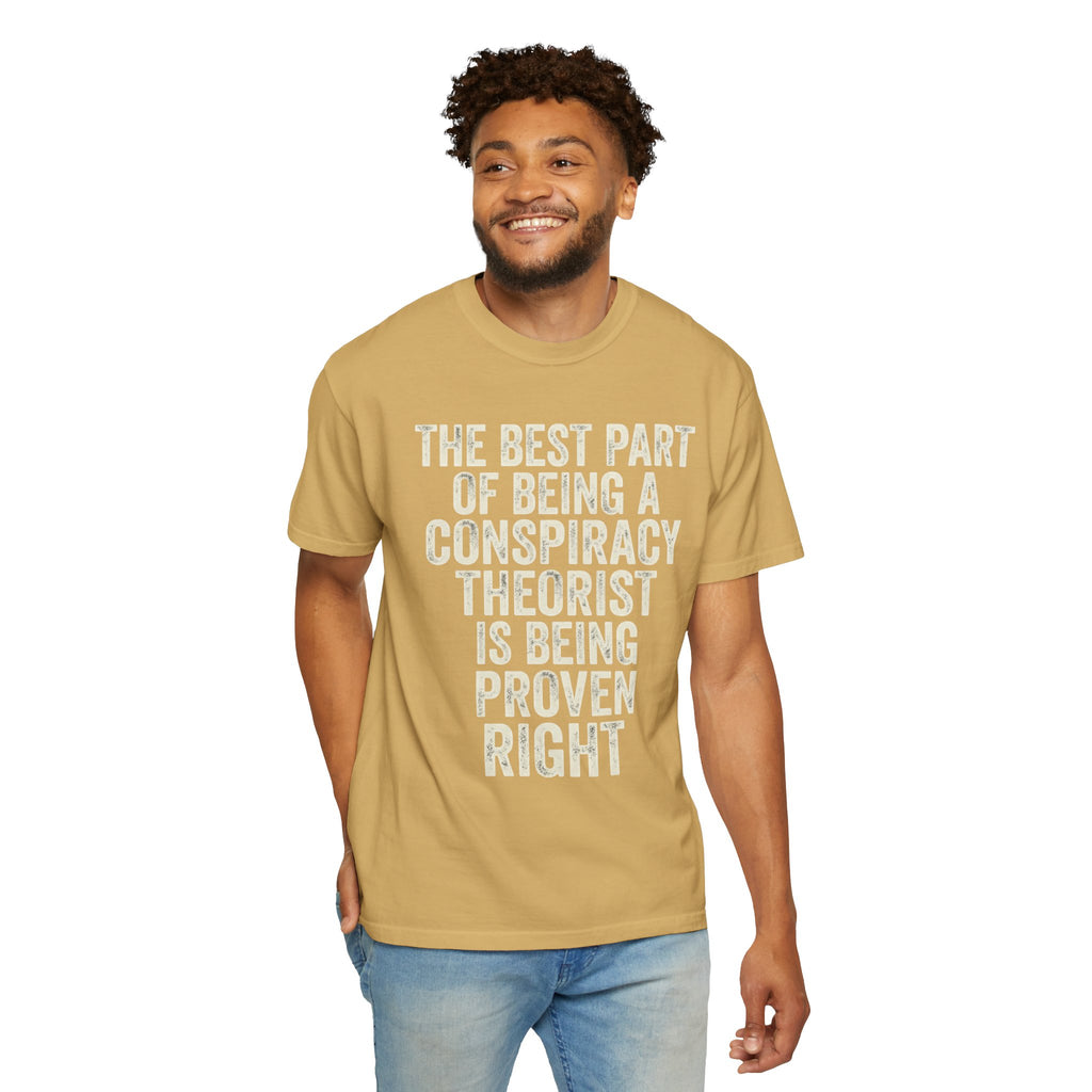 "Conspiracy Theorist" Unisex Garment-Dyed Tee