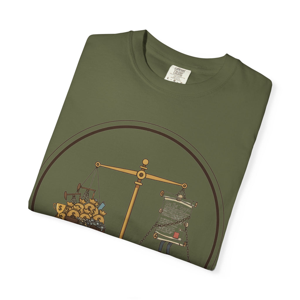"The Economic Balance" Unisex Garment-Dyed T-shirt