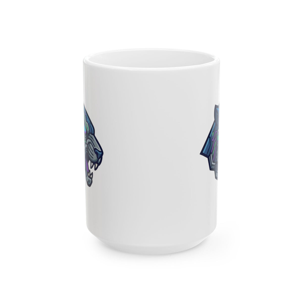 "Cyber Panther" White Ceramic Mug — Graphic