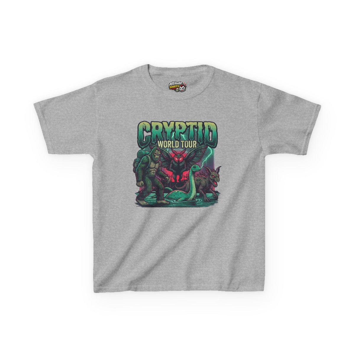 "Puzizia (Global-Cryptid Mashup) Cryptid World Tour" Kids Tee