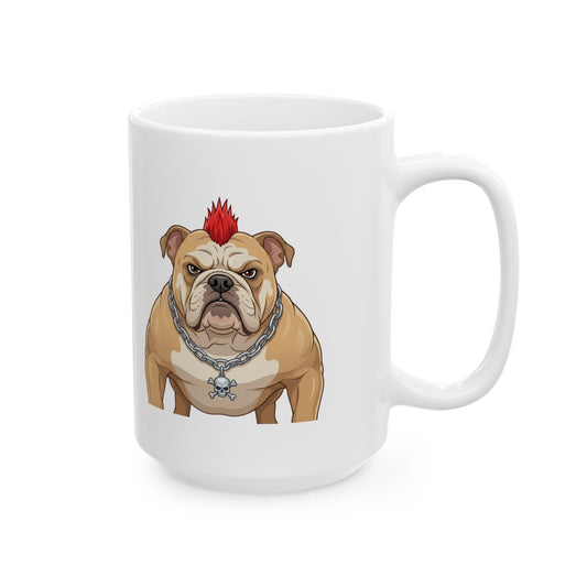 "Bones" White Ceramic Mug