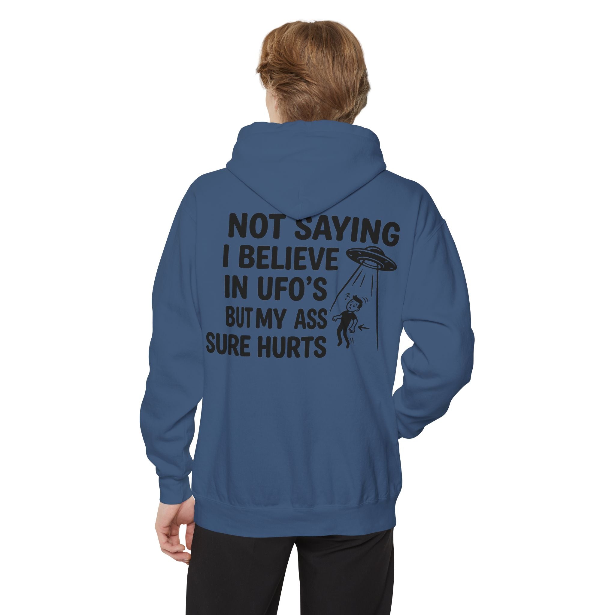 "UFO's" Garment-Dyed Hoodie