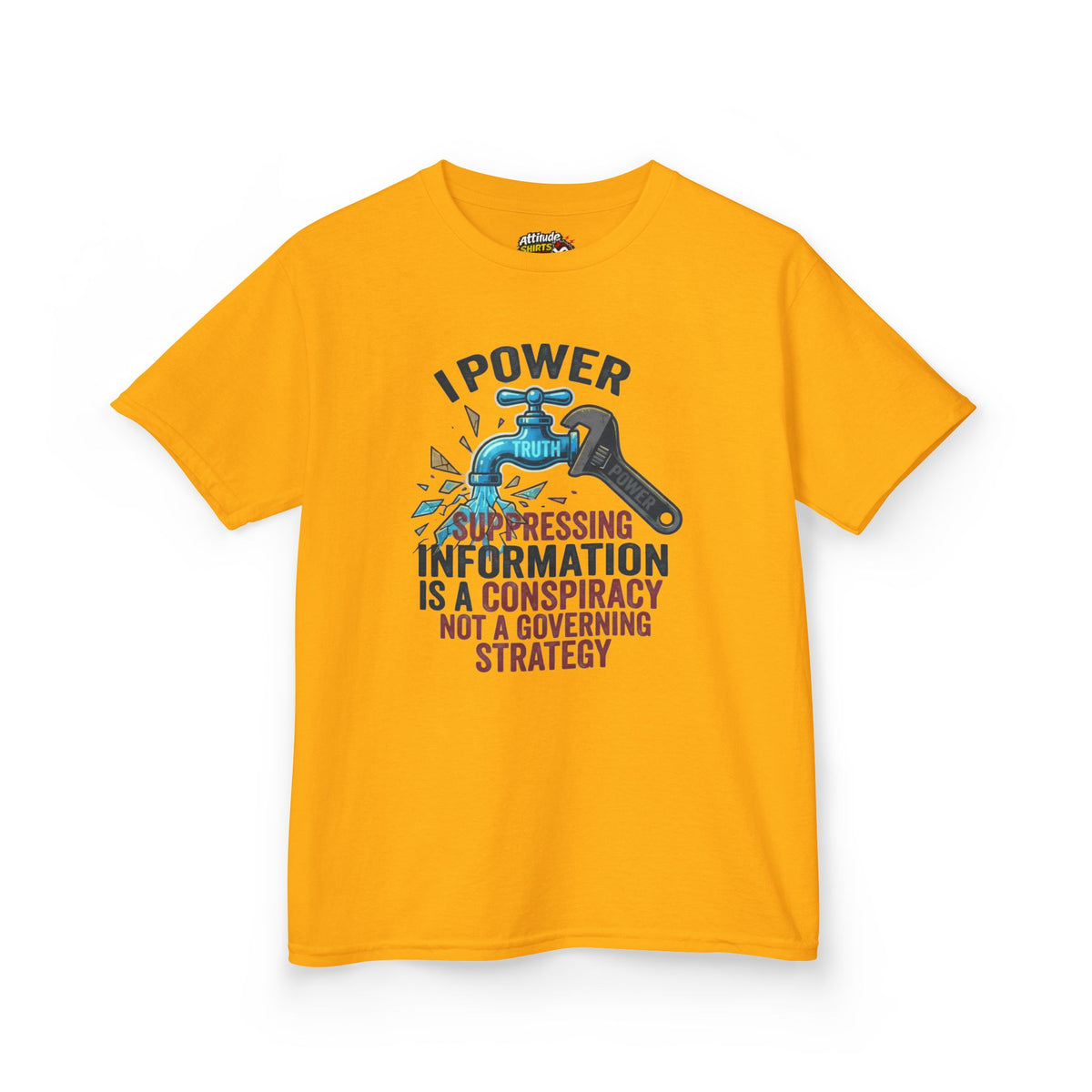Color: Gold | Protest Series - Let It Flow Kids Tee