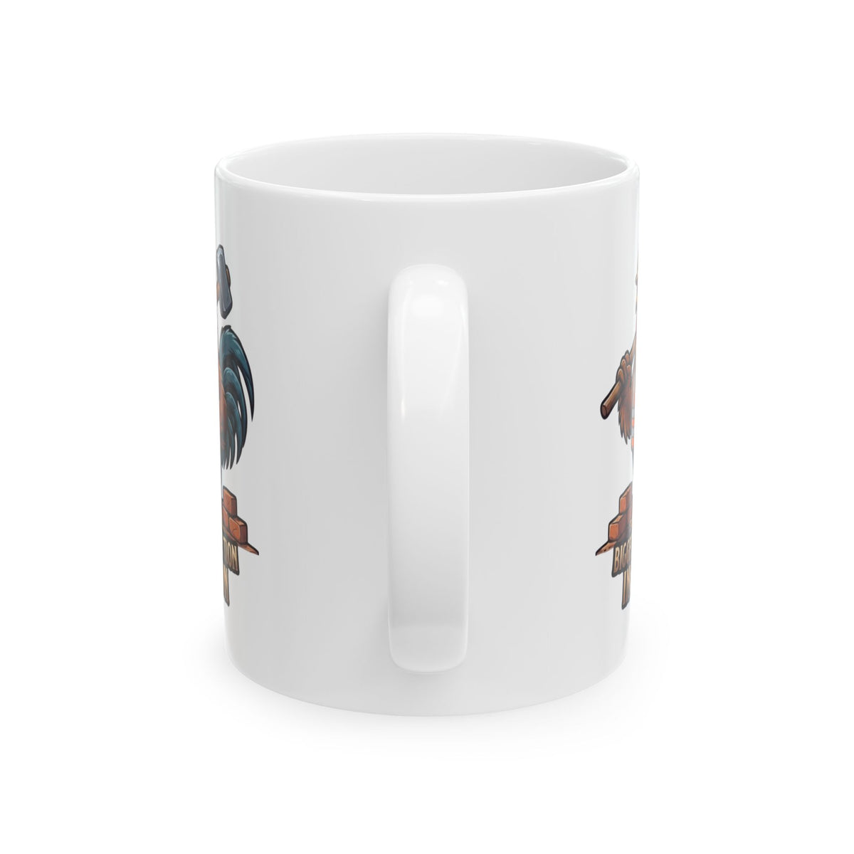 "Biggest Erection in Town" White Ceramic Mug