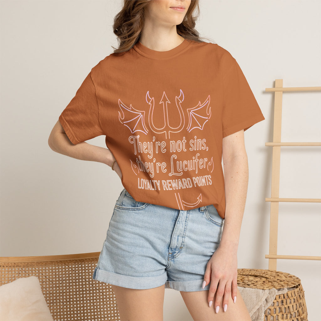 "Infernal Rewards Program" Unisex Garment-Dyed T-shirt