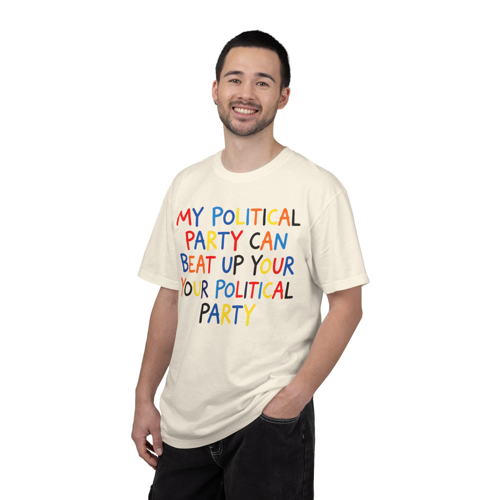 "Political Parties" Unisex Garment-Dyed Tee