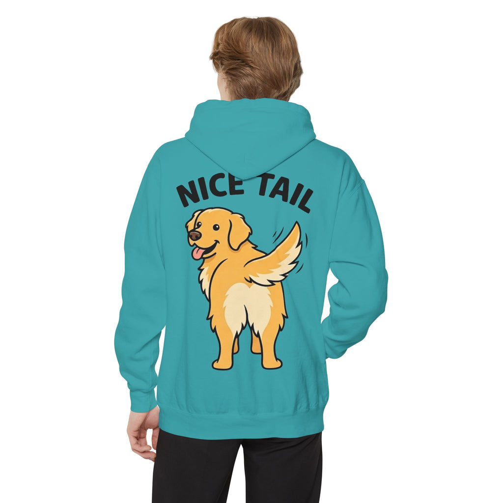 "Nice Tail" Garment-Dyed Hoodie